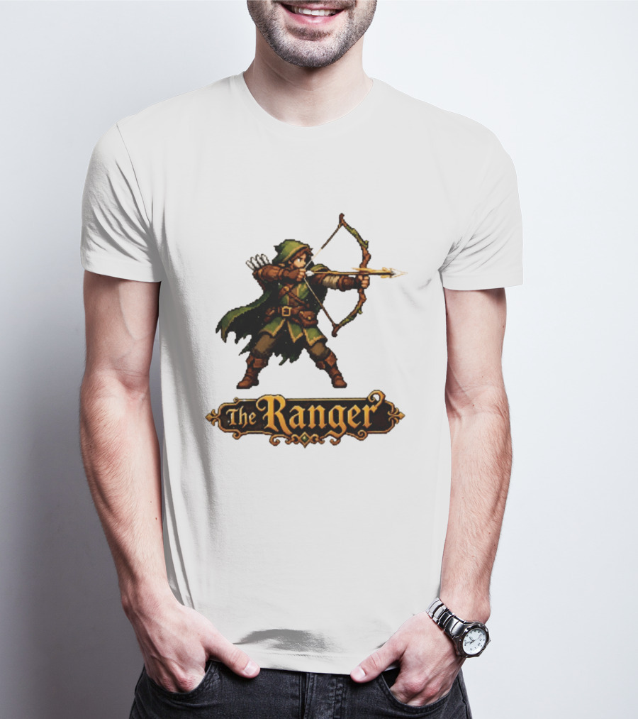 The Ranger Pixel Fantasy Archer RPG Adventure Gaming T-Shirt