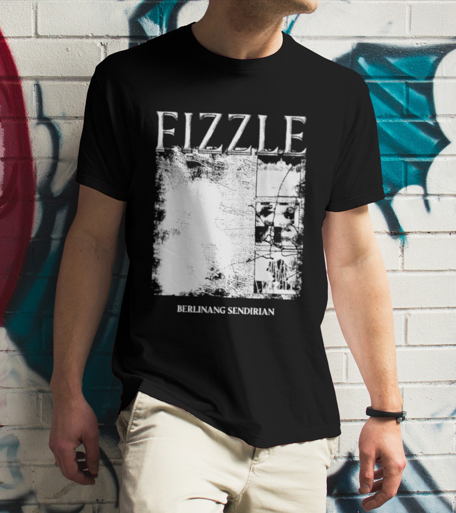 Fizzle Berlinang Sendirian Indie Rock Music T-Shirt