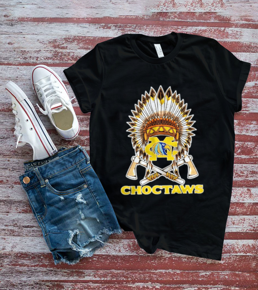Choctaws MC Eagle Headdress Tomahawks Feathered Headdress T-Shirt