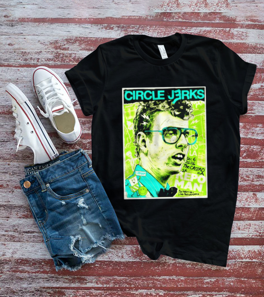 Circle Jerks Repo Man Screening Dec 6 2026 The Castro SF Live Performance T-Shirt
