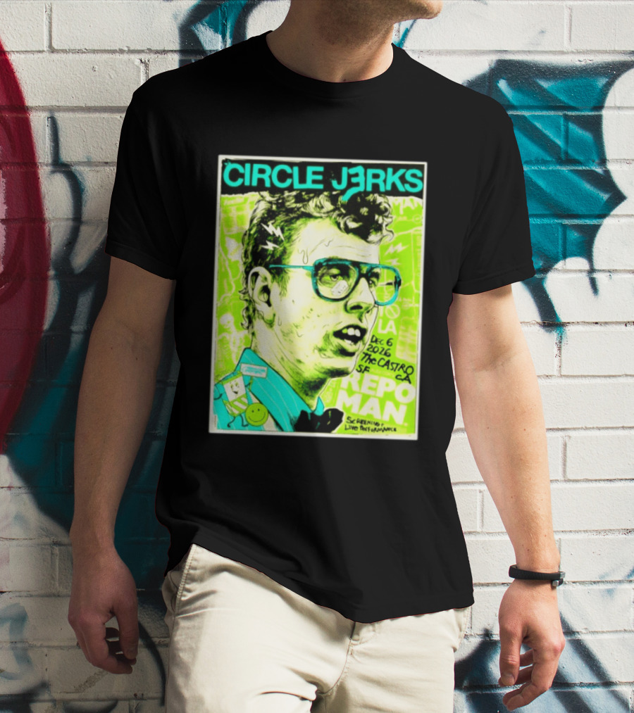 Circle Jerks Repo Man Screening Dec 6 2026 The Castro SF Live Performance T-Shirt