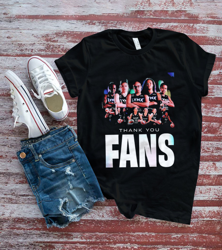 Minnesota Lynx WNBA Team Roster Thank You Fans T-Shirt