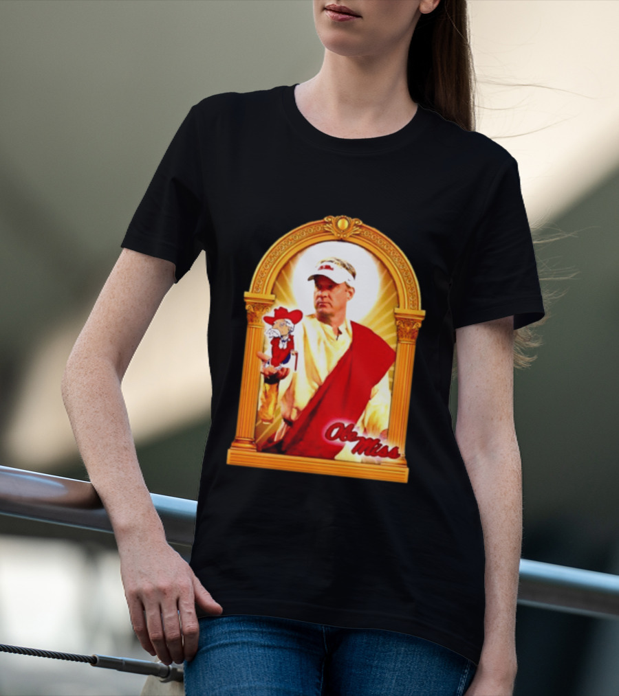 Lane Kiffin Ole Miss Colonel Reb Archway T-Shirt