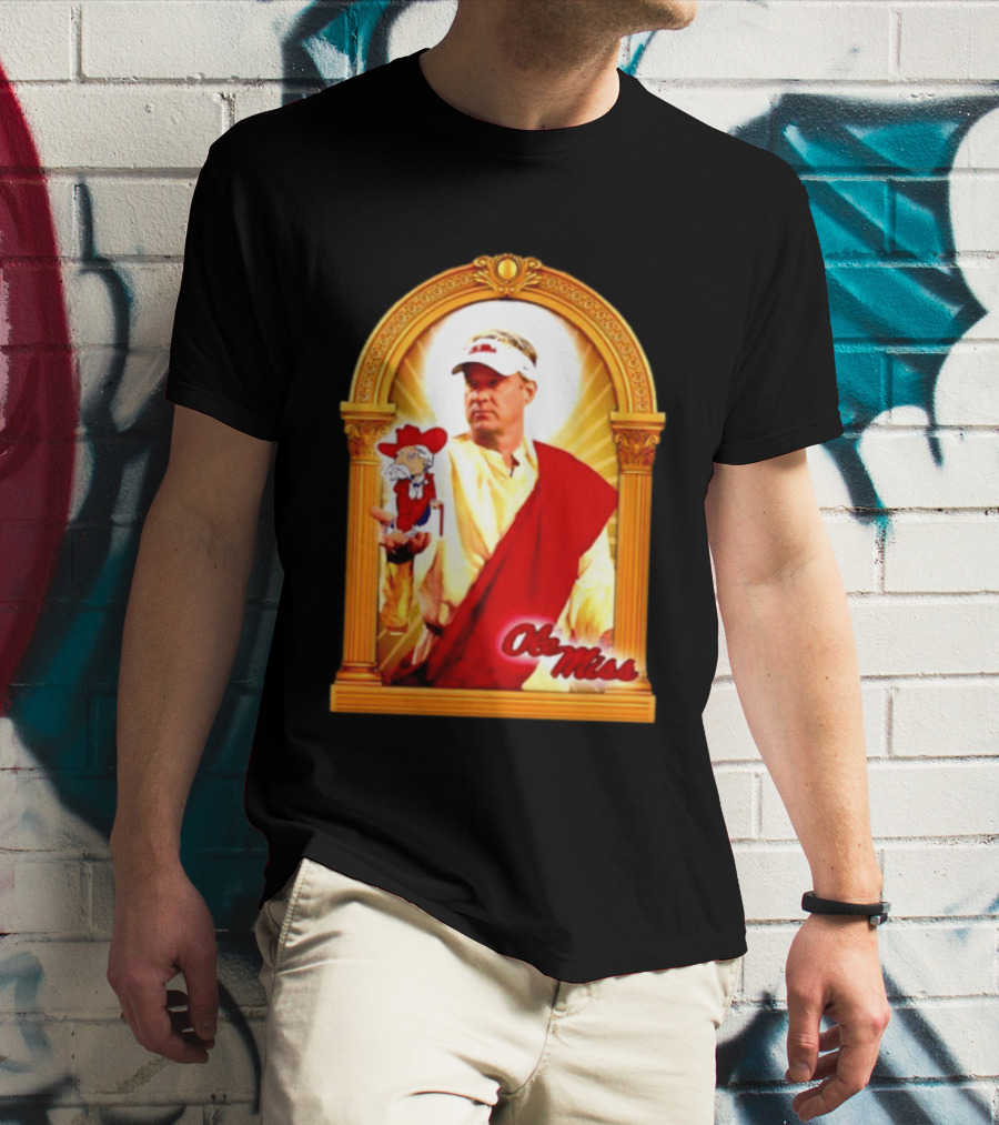 Lane Kiffin Ole Miss Colonel Reb Archway T-Shirt