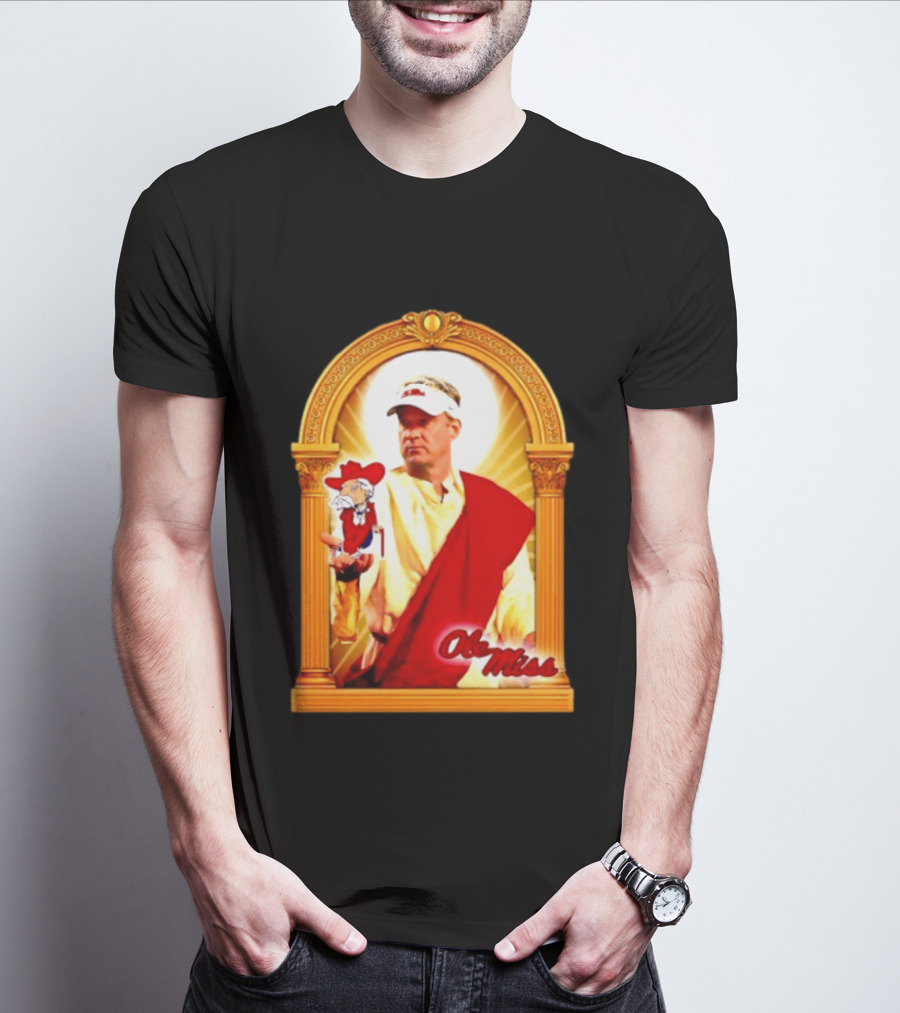 Lane Kiffin Ole Miss Colonel Reb Archway T-Shirt