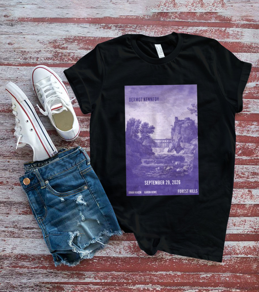 Dermot Kennedy Forest Hills September 29 2026 Jonah Kagen Aaron Rowe T-Shirt
