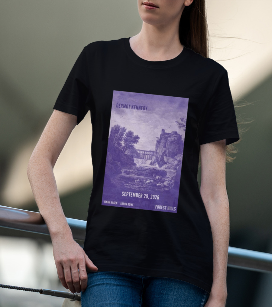 Dermot Kennedy Forest Hills September 29 2026 Jonah Kagen Aaron Rowe T-Shirt