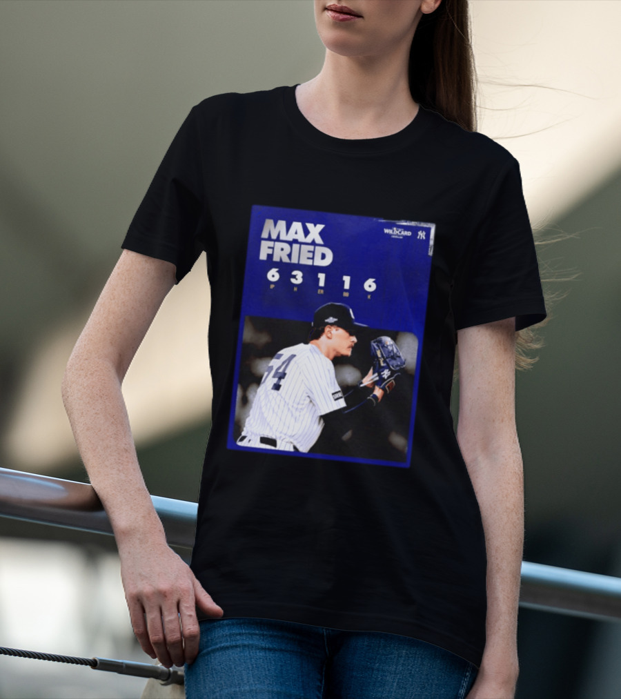 Max Fried 2026 Wild Card New York Yankees Pitching Stats T-Shirt