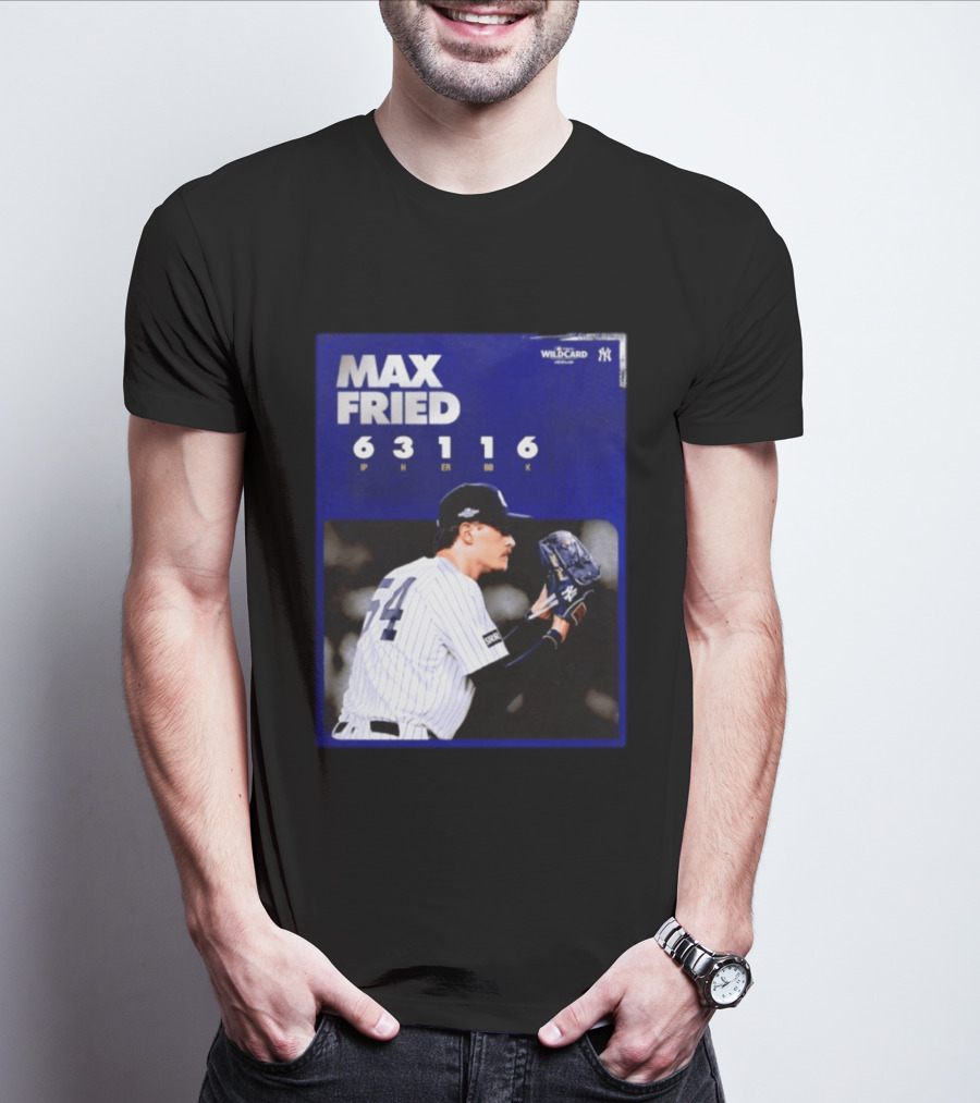 Max Fried 2026 Wild Card New York Yankees Pitching Stats T-Shirt