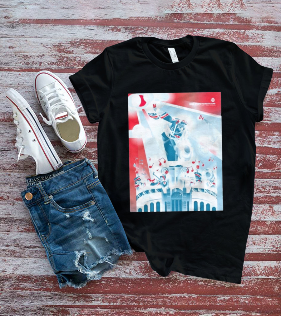 Ohio State Buckeyes Vs Maryland 2026 Football Stadium Celebration T-Shirt