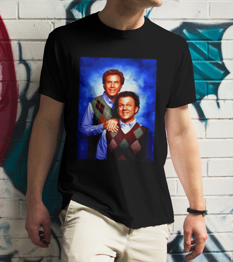 Will Ferrell John C Reilly Step Brothers Argyle Sweater T-Shirt