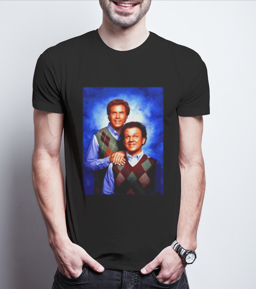 Will Ferrell John C Reilly Step Brothers Argyle Sweater T-Shirt