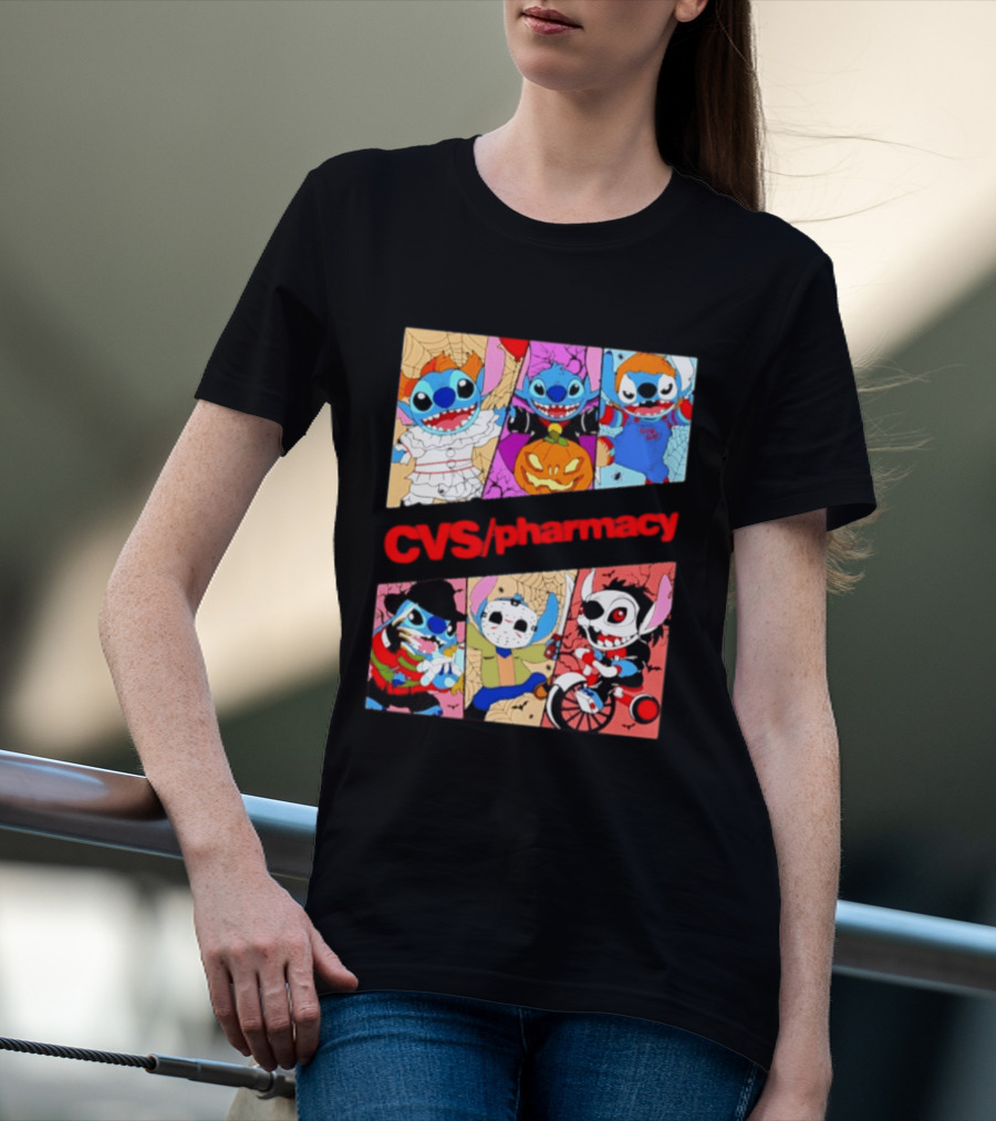 Stitch Horror Halloween CVS Pharmacy 2026 Movie T-Shirt
