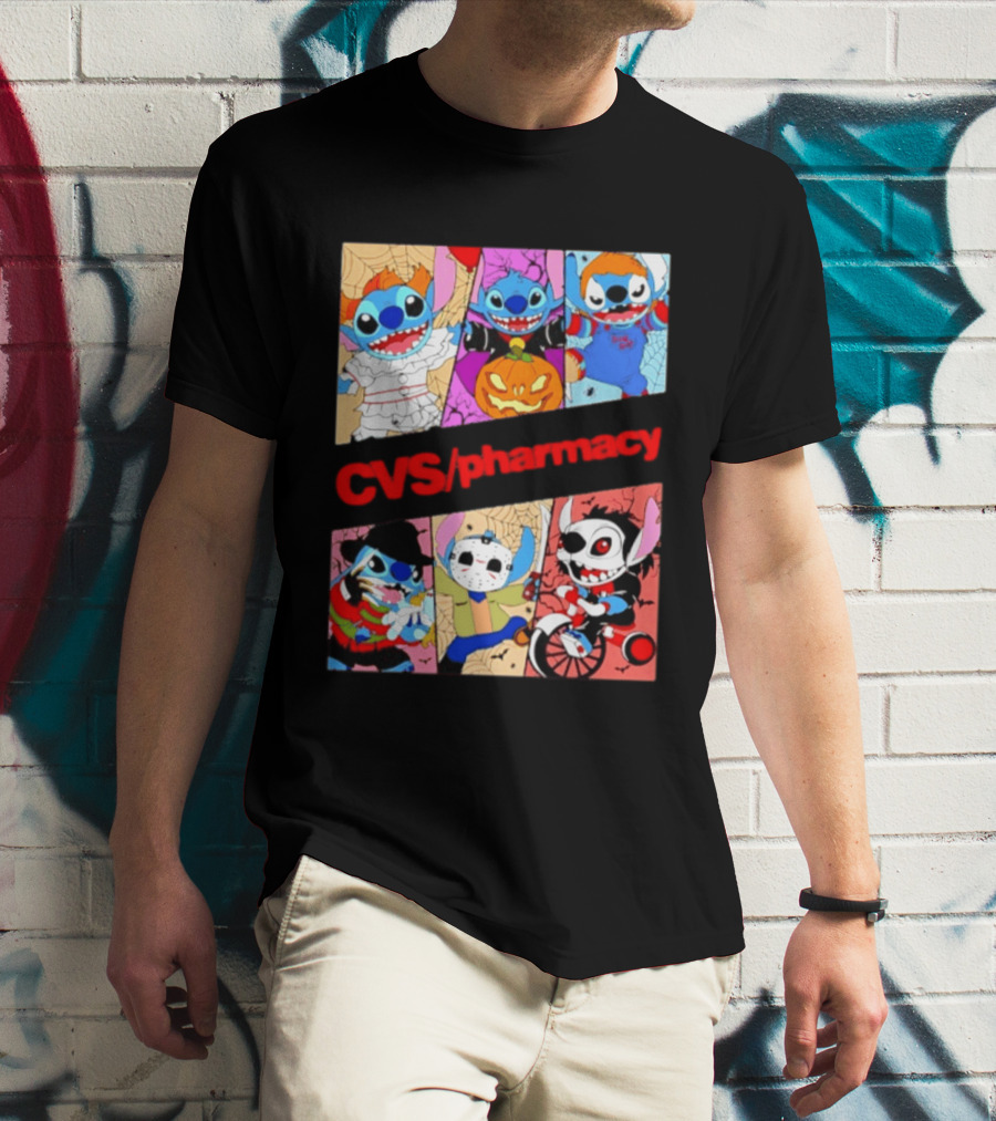 Stitch Horror Halloween CVS Pharmacy 2026 Movie T-Shirt