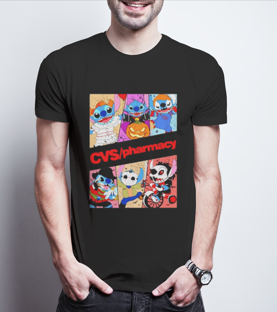 Stitch Horror Halloween CVS Pharmacy 2026 Movie T-Shirt