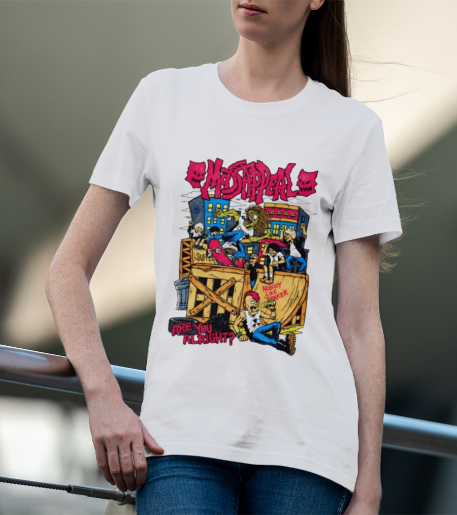 Massappeal Are You Alright Nobody Like Thinker Suffer Skateboarding Scene T-Shirt