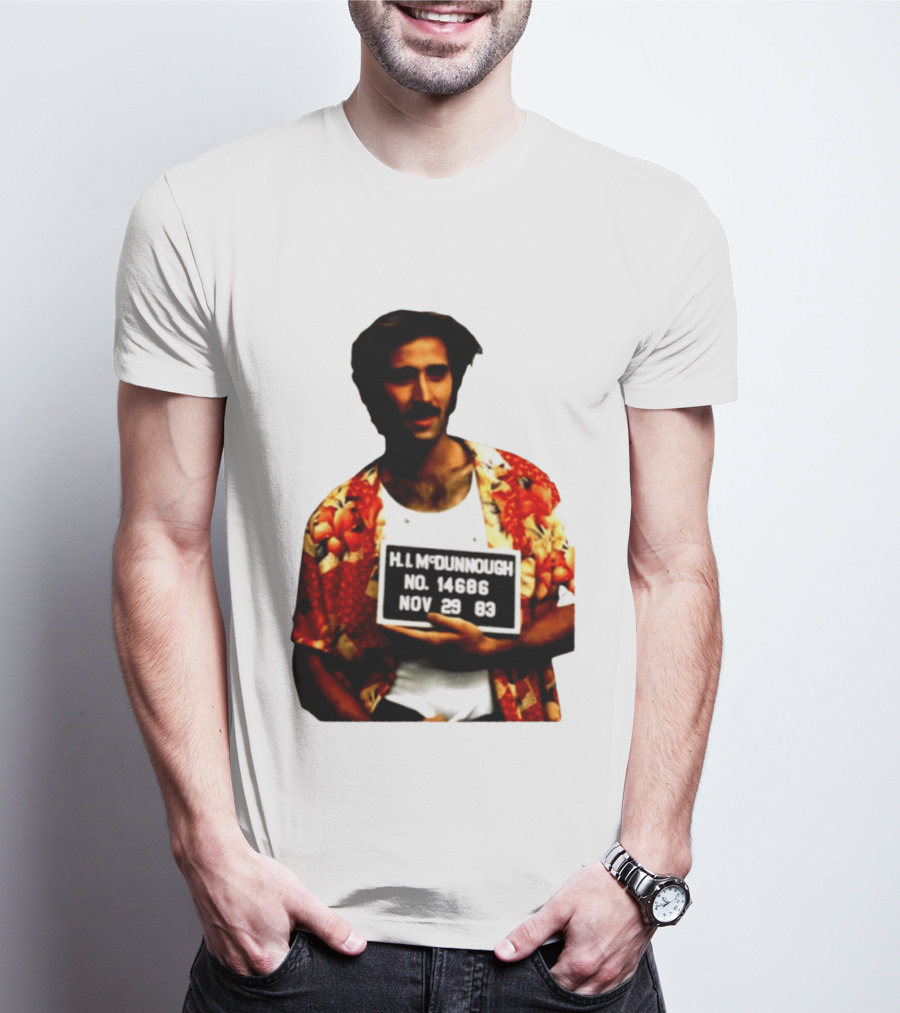 Nicolas Cage HI McDunnough Shot No. 14686 Raising Arizona November 29 83 T-Shirt