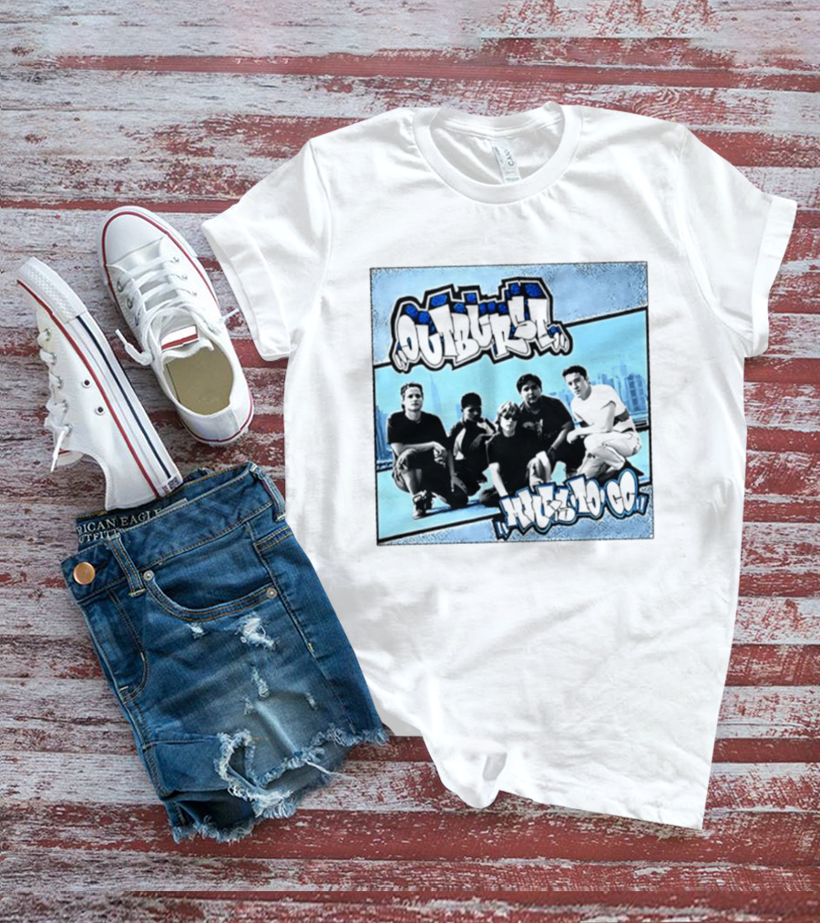 Outburst Miles To Go NYHC Skyline Band Photo T-Shirt