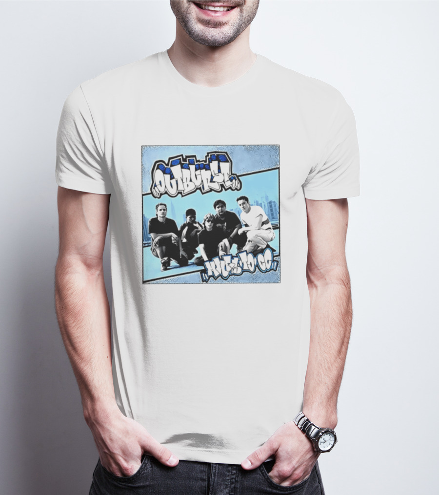 Outburst Miles To Go NYHC Skyline Band Photo T-Shirt