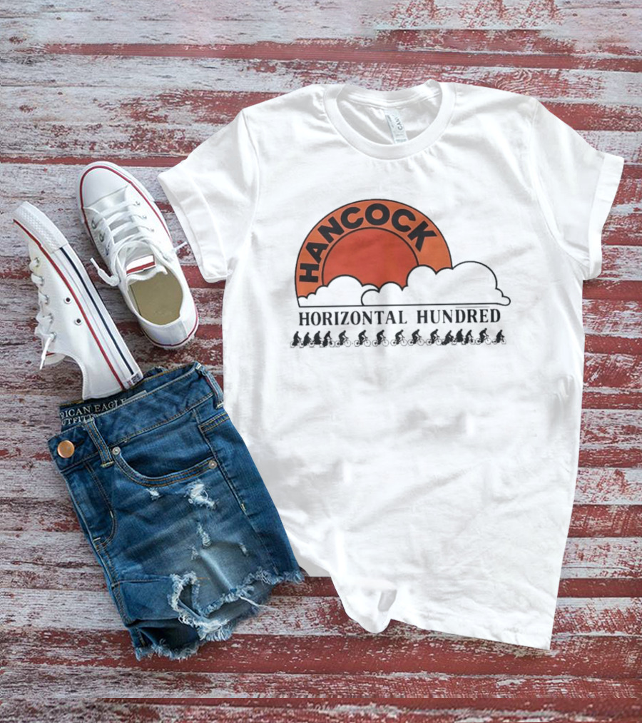 Hancock Horizontal Hundred Cycling Event Rj Decker Aloysius Aiken T-Shirt