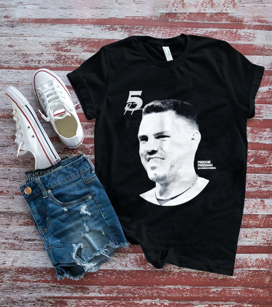 Freddie Freeman Number 5 Los Angeles Dodgers MLB 2026 Lineage Series T-Shirt