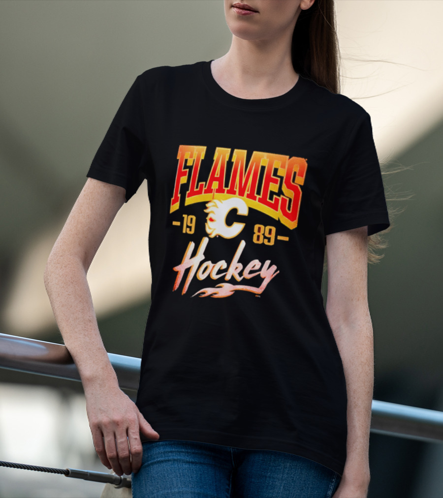 Calgary Flames 1989 Hockey Made To Last T-Shirt