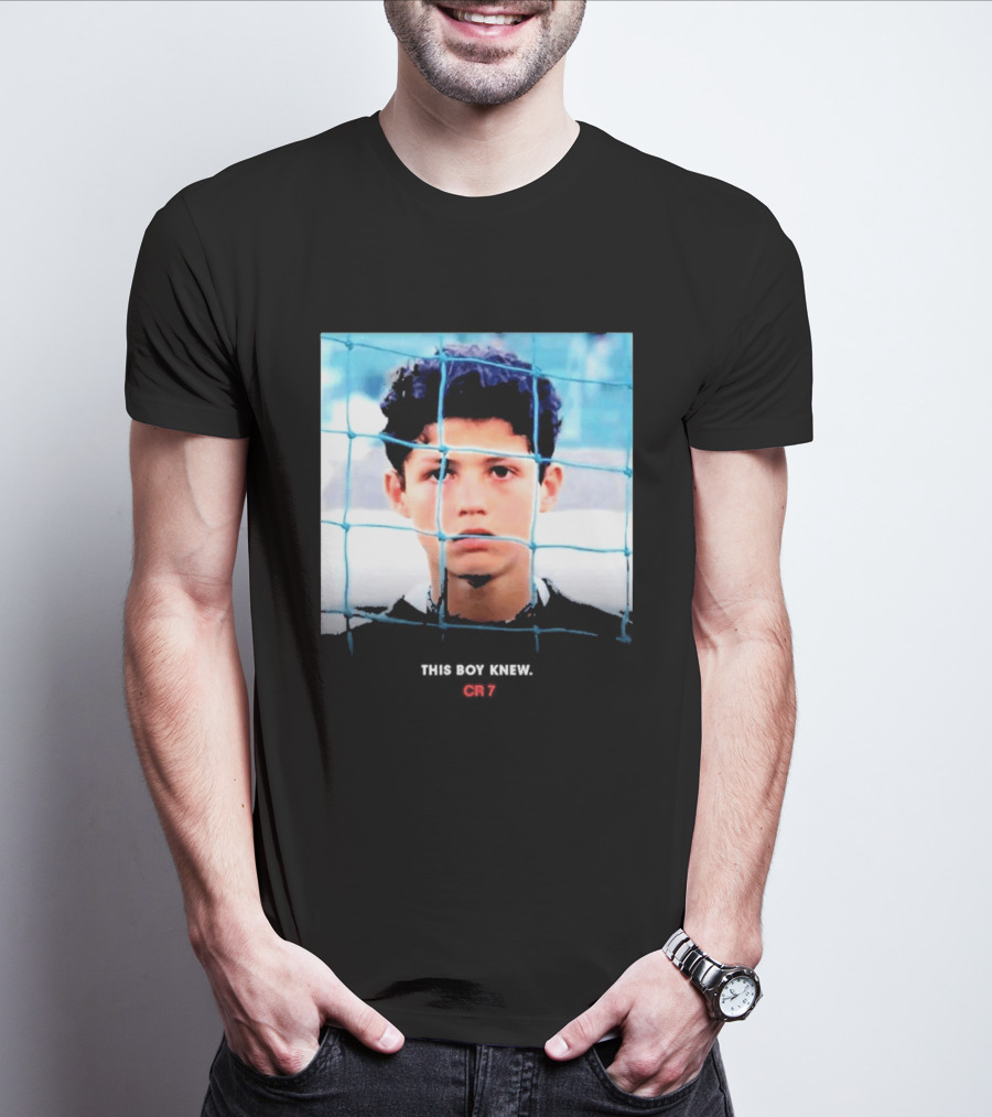 Cristiano Ronaldo Young Boy Knew CR7 Football Childhood Legend T-Shirt