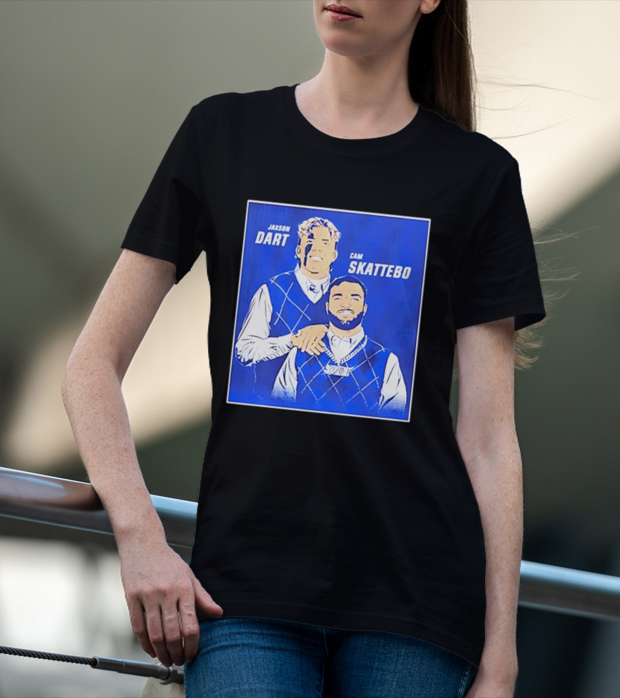 Jaxson Dart Cam Skattebo Step Brothers New York Giants Comedy T-Shirt