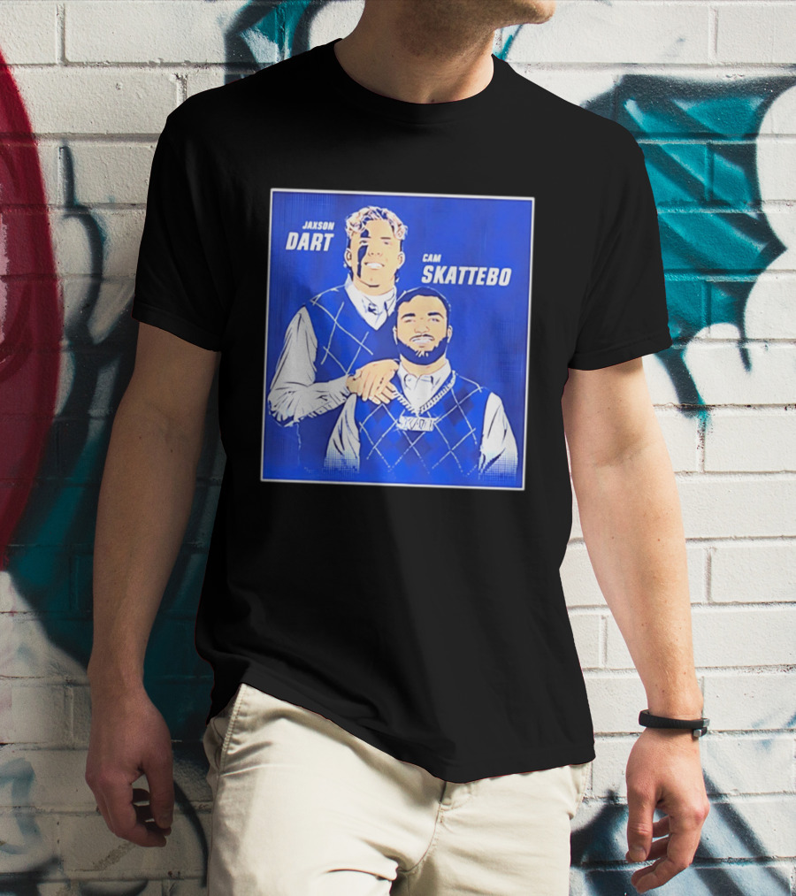 Jaxson Dart Cam Skattebo Step Brothers New York Giants Comedy T-Shirt