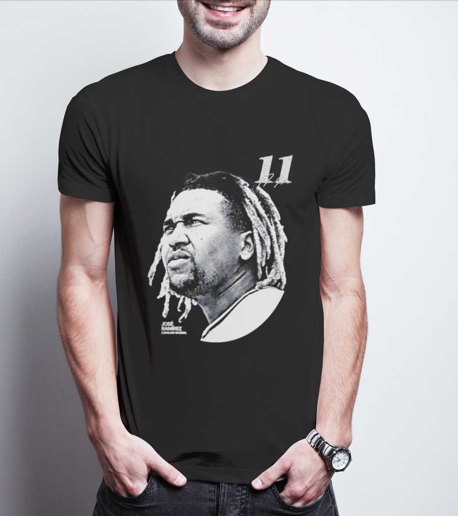 Jose Ramirez Cleveland Guardians 2026 Lineage Series 11 T-Shirt