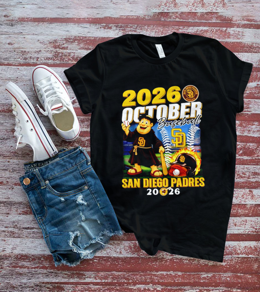 San Diego Padres 2026 October Baseball Postseason T-Shirt
