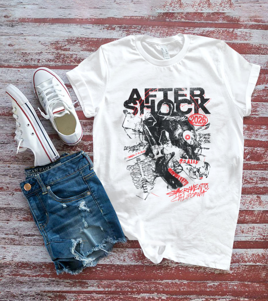Aftershock Festival 2026 Sacramento California October 1 4 The Sound Of Rock N' Roll Chatter Brain T-Shirt