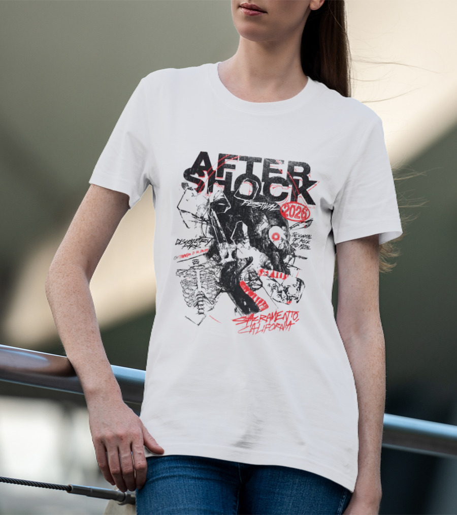 Aftershock Festival 2026 Sacramento California October 1 4 The Sound Of Rock N' Roll Chatter Brain T-Shirt
