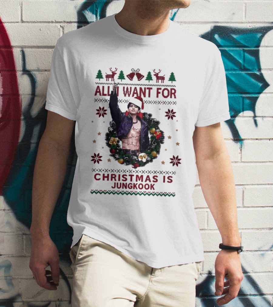 All I Want For Christmas Is Jungkook Holiday T-Shirt