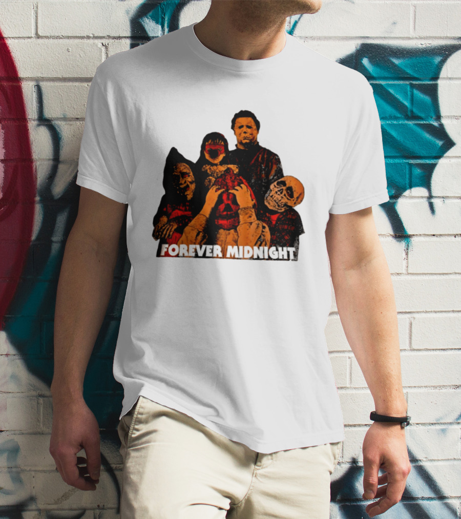 Forever Midnight Horror Icons Halloween Classic Characters T-Shirt