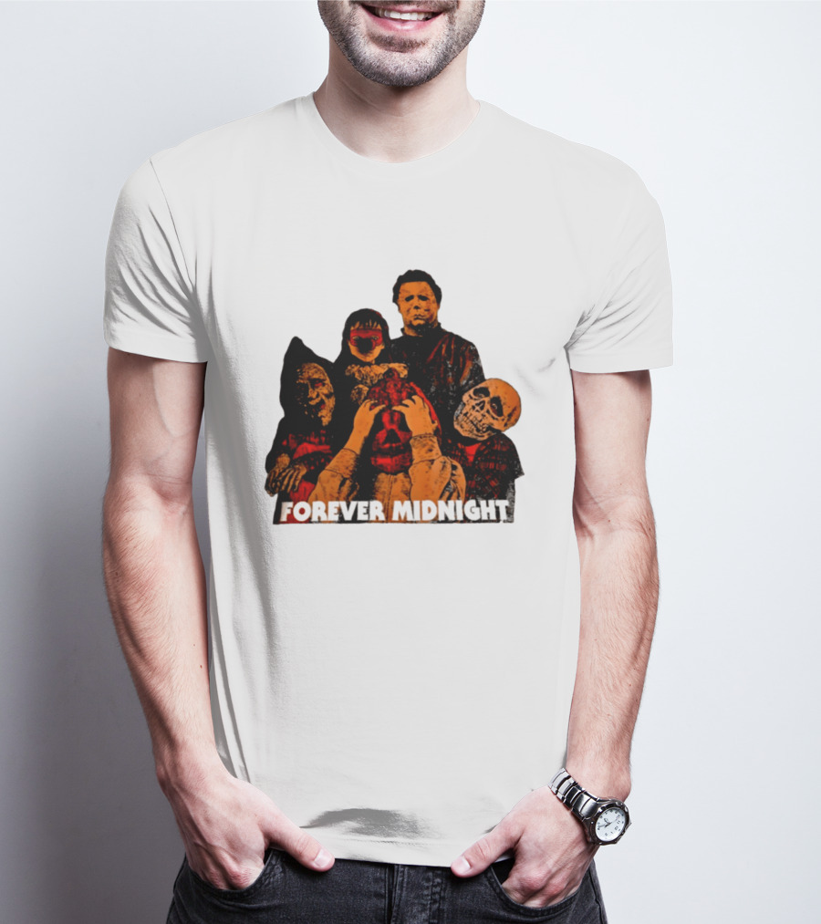 Forever Midnight Horror Icons Halloween Classic Characters T-Shirt