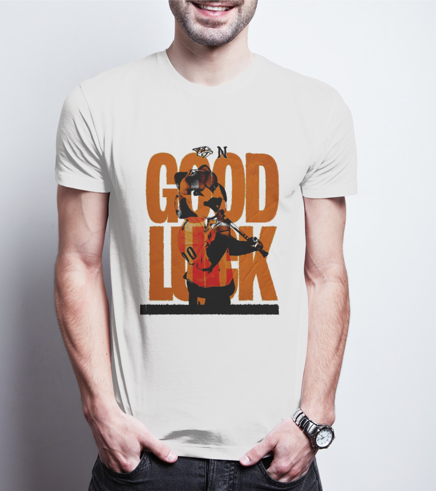 Nashville Predators Gnash Good Luck Hockey T-Shirt
