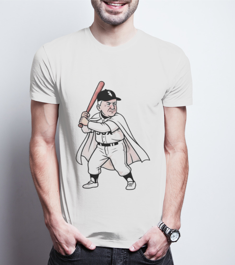 Pope Leo Swing Chicago White Sox 2026 Cartoon Baseball Player T-Shirt
