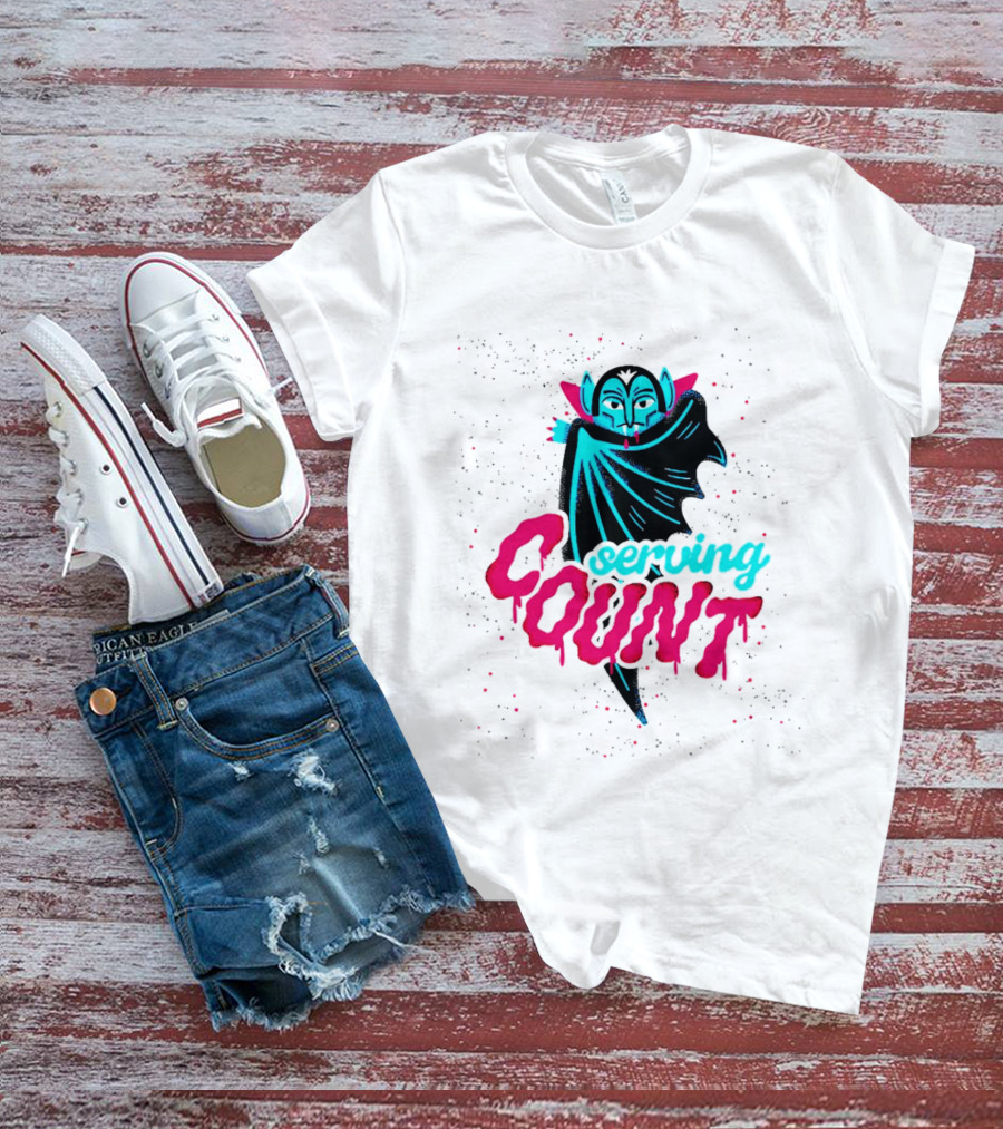 Serving Cunt Dracula Vampire Pastel Gothic Halloween T-Shirt