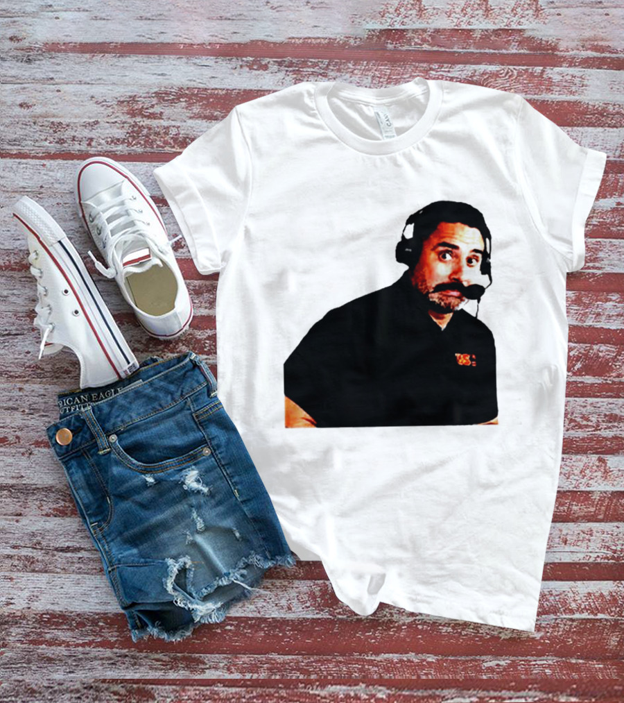 Steve Sarkisian Headset Shocked Longhorns Face Meme T-Shirt