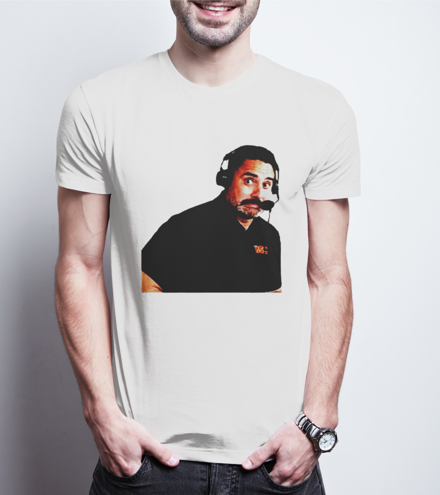 Steve Sarkisian Headset Shocked Longhorns Face Meme T-Shirt