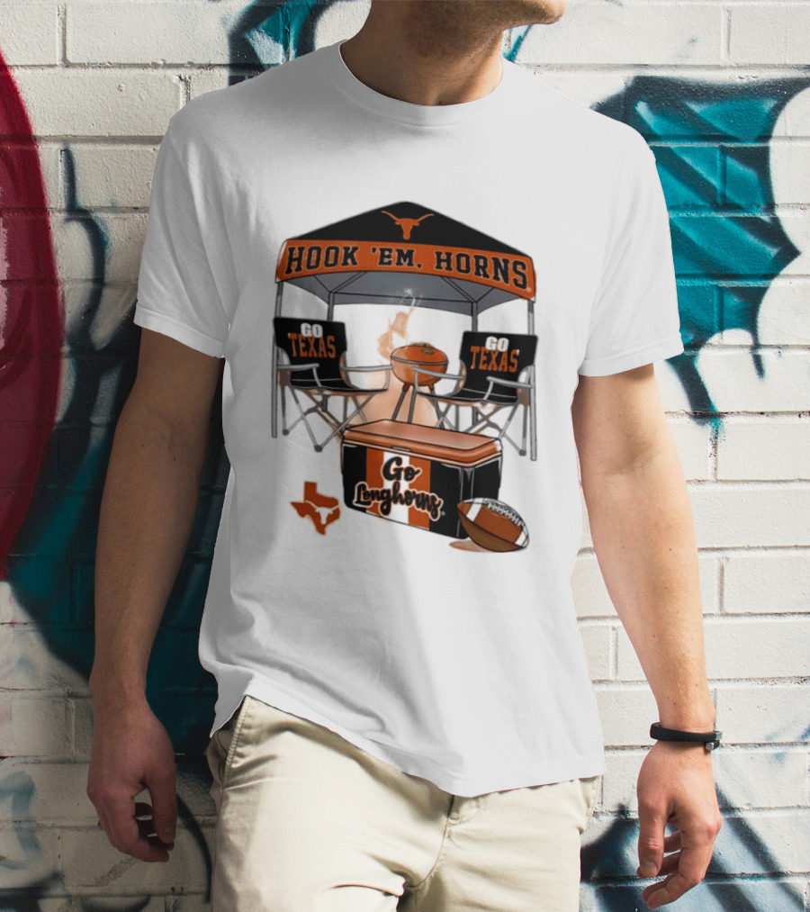 Texas Longhorns Hook 'Em Horns Go Texas 2026 NCAA Tailgater Hometown Football Fan Essentials T-Shirt