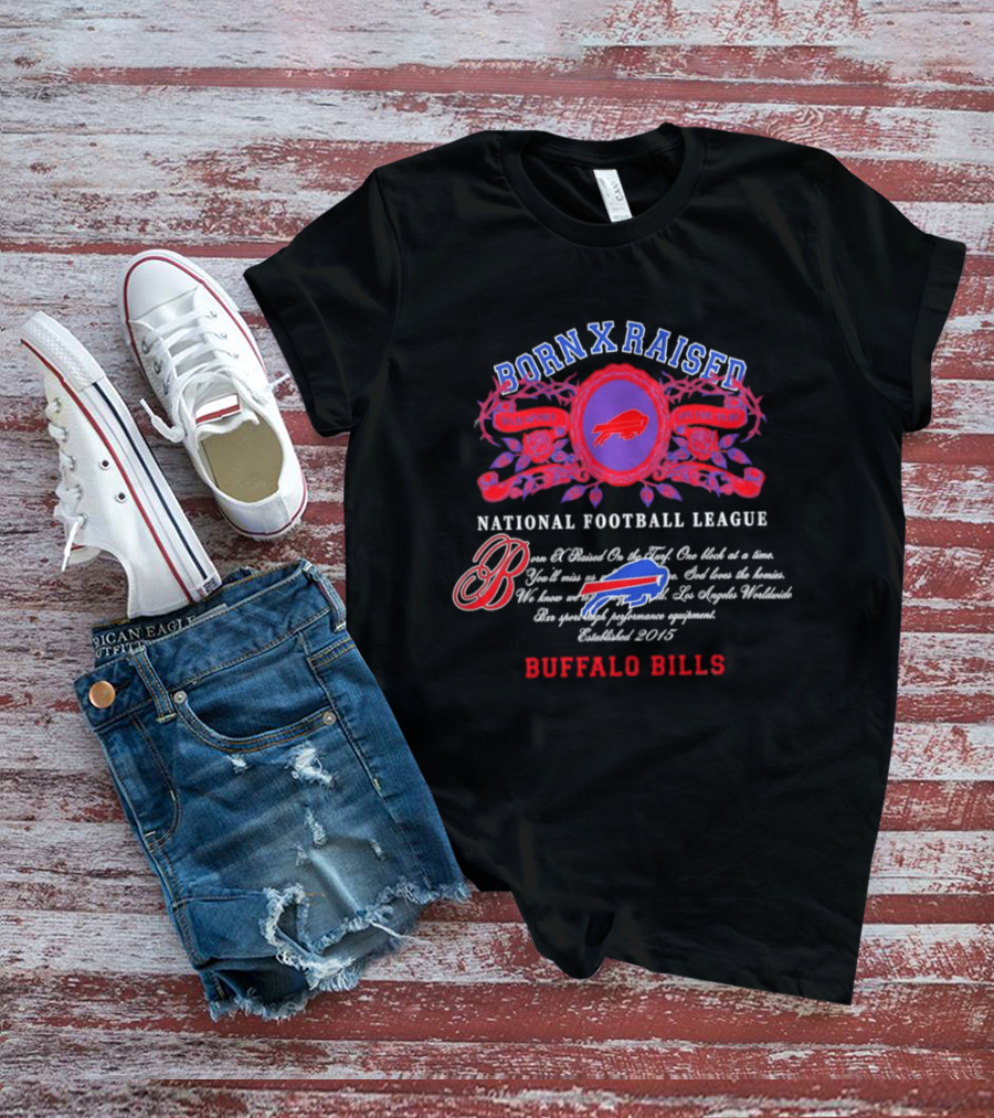 Buffalo Bills Born X Raised National Football League 2026 T-Shirt