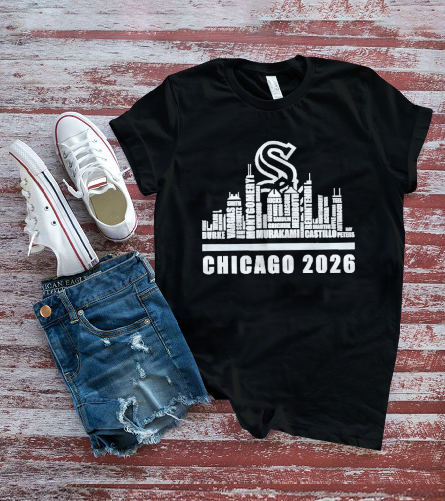 Chicago White Sox 2026 Skyline Roster Name Player Team T-Shirt
