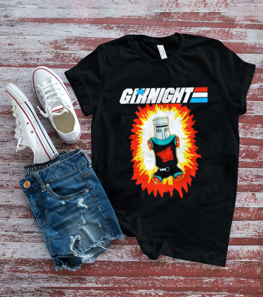 GI Night Black Knight Monty Python Exploding T-Shirt