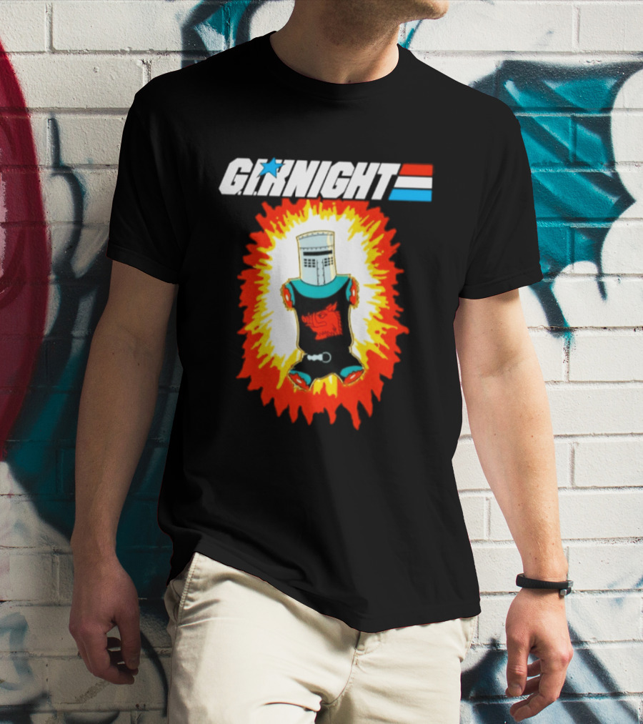 GI Night Black Knight Monty Python Exploding T-Shirt