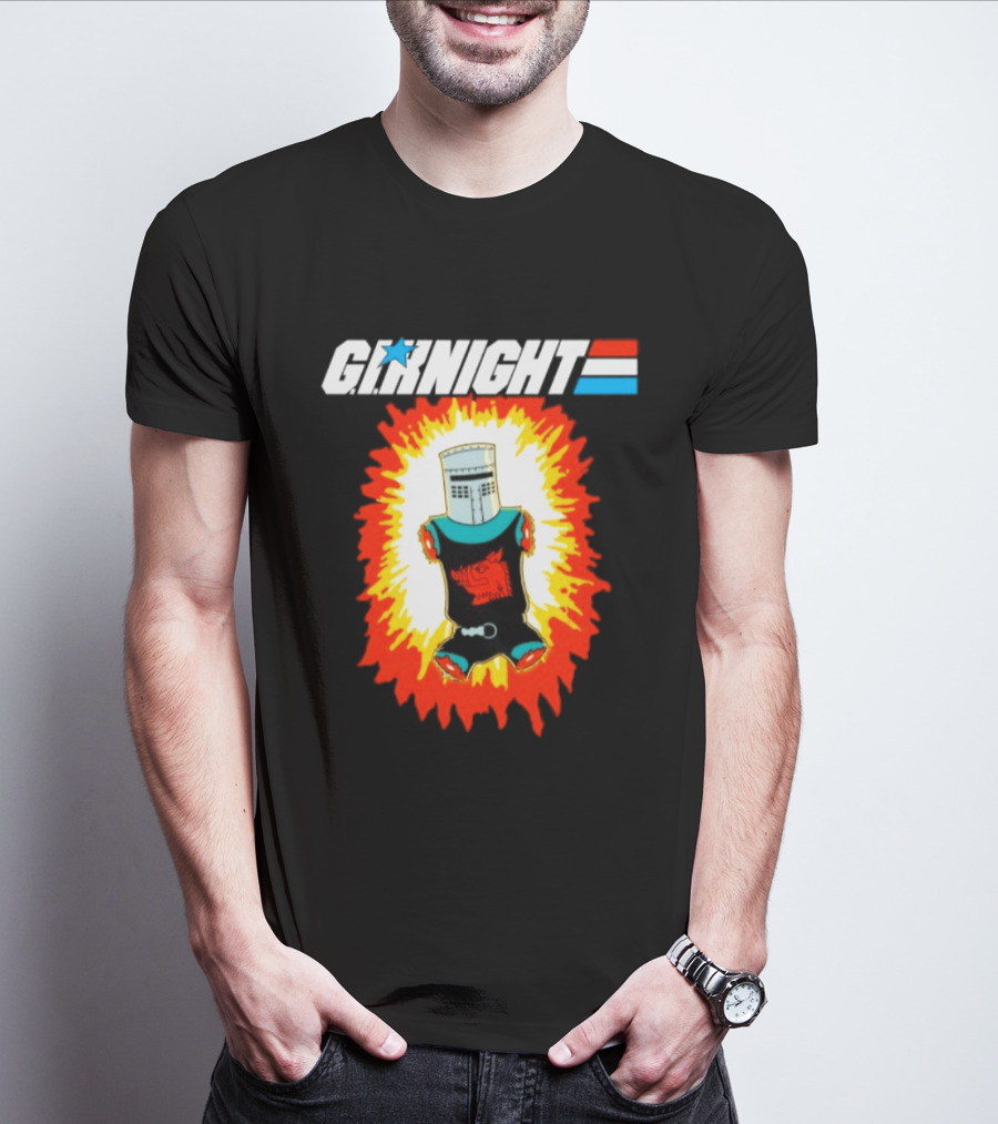 GI Night Black Knight Monty Python Exploding T-Shirt