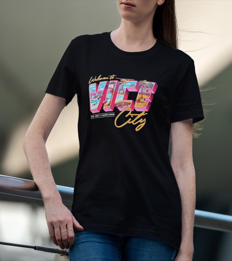 Welcome To Vice City The Heat & Duvin Leisure Miami GTA 6 T-Shirt