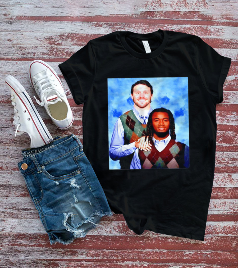 Josh Allen James Cook Buffalo Bills Step Brothers Meme Football Comedy T-Shirt