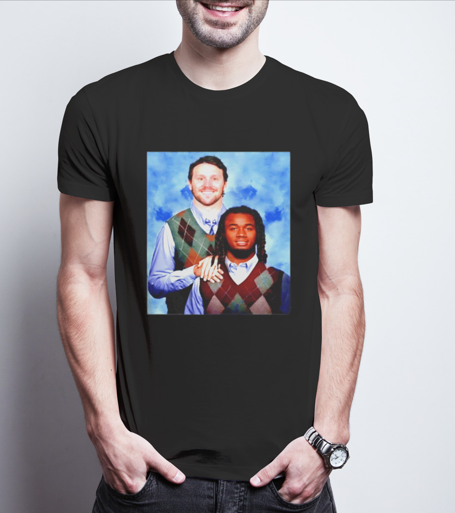 Josh Allen James Cook Buffalo Bills Step Brothers Meme Football Comedy T-Shirt